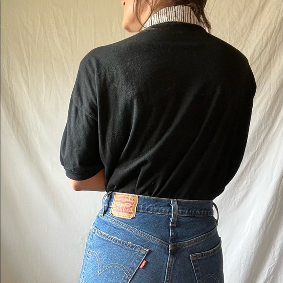 VTG collared Abstract Yacht Club Blouse - Picture 6 of 8